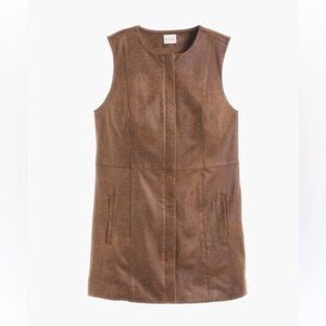 Chico’s Edgy Faux-Leather Vest - Size 0